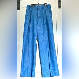 GAP Women’s trouser Jeans pleated wide leg sz 8